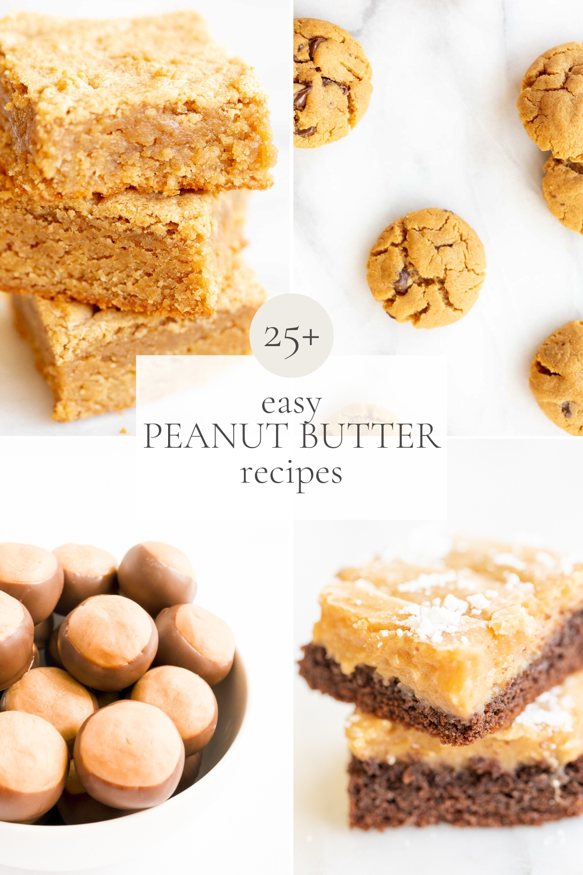 25 peanut butter desserts recipes.