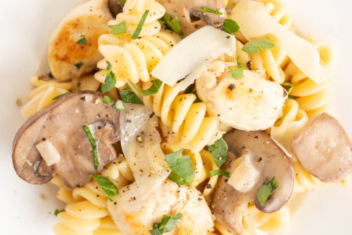 Chicken Mushroom Pasta | Julie Blanner