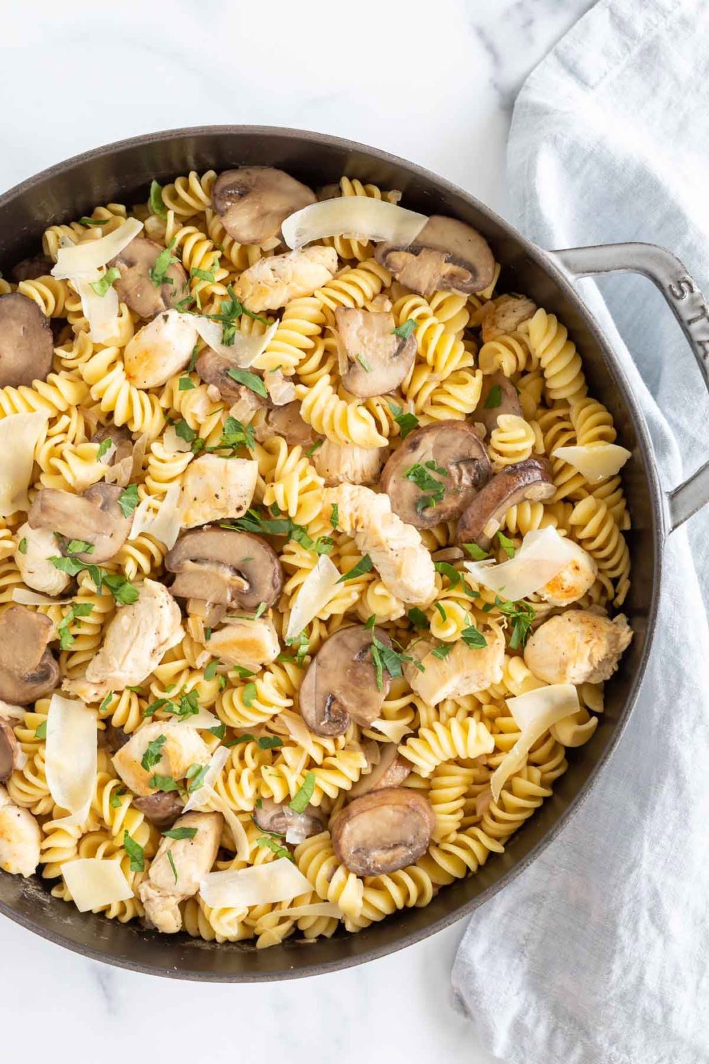 Chicken Mushroom Pasta | Julie Blanner